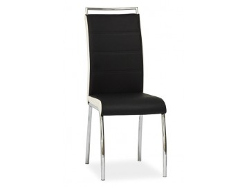 Jídelní čalouněná židle H-442 černá/bílá