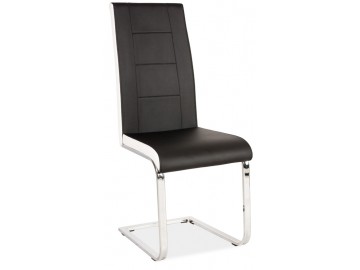 Jídelní čalouněná židle H-629 černá/bílé boky