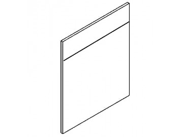 Dvířka na myčku 60 cm MIA sonoma/bílá vysoká Dvířka na myčku 60 cm MIA sonoma/bílá vysoká
