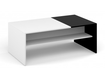 Konferenční stolek MONACO bílá/černá