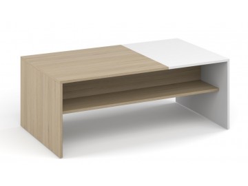Konferenční stolek MONACO sonoma/bílá