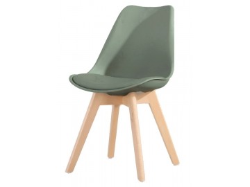 Jídelní židle CROSS tmavě šedá/oliva II.jakost