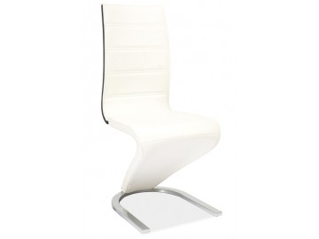 Jídelní čalouněná židle H-134 bílá/černá