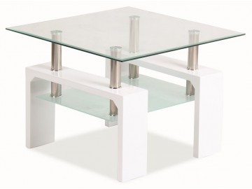 Konferenční stolek LISA D BASIC - bílý