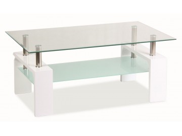 Konferenční stolek LISA BASIC - bílý