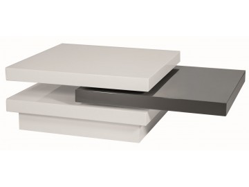 Konferenční stolek TRISTA rozkládací bílo-šedý