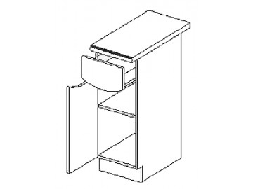 D30/S1 dolní skříňka SMILE jas/cap levá