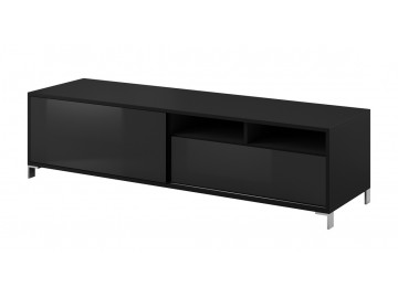 TV stolek 1D1S CINEMA černý/černý lesk TV stolek 1D1S CINEMA černý/černý lesk