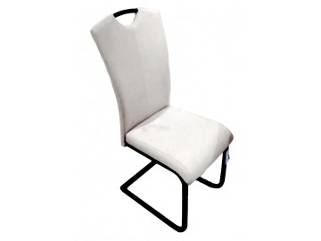Jídelní čalouněná židle TREVISO bílá/černá