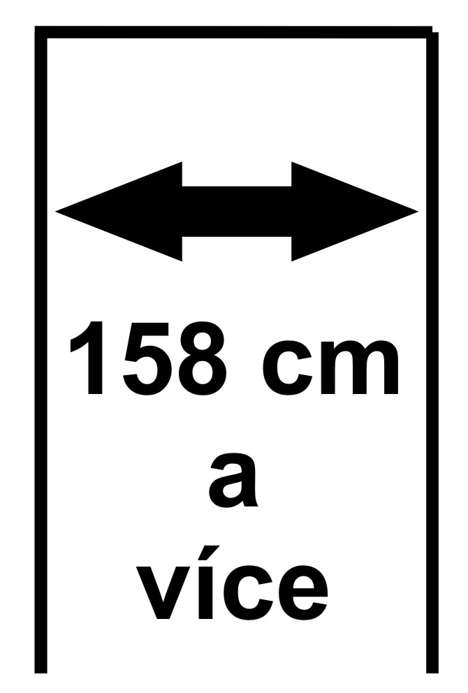 158 cm a více (stavební otvor 158 a více)