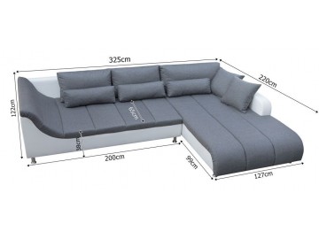 Sedací souprava Alex P sv.hnědá