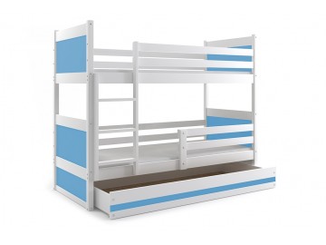 Patrová postel Riky bílá/modrá