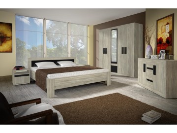 Postel Madison 31 160x200 dub sonoma trufla/bílá