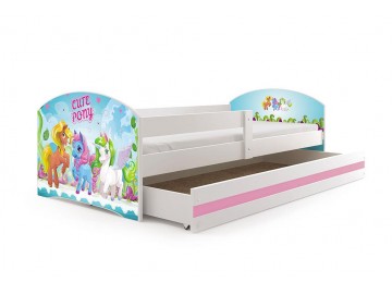 Postel Hubert 80x160 bílá/pony