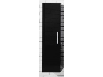 Závěsná koupelnová skříňka Metro C32 černý lesk