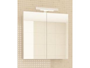 Koupelnová skříňka se zrcadlem Gizmo E60 bílá