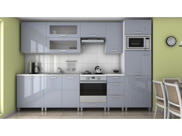 Kuchyňská skříňka Natanya KL602D šedý lesk
