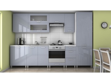 Kuchyňská skříňka Natanya D301D šedý lesk