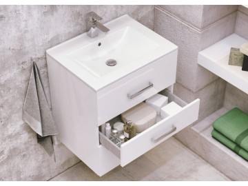 Koupelnová sestava s umyvadlem Magne D60 bílý lesk