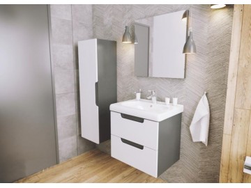 Koupelnová sestava Provo D60 grafit/bílý lesk