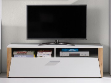 TV stolek Piass bílá/ořech
