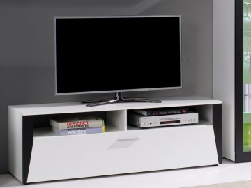 TV stolek Piass bílá/ořech
