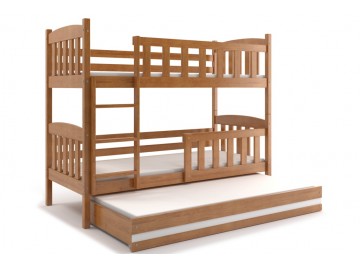 Patrová postel s přistýlkou Kuba borovice