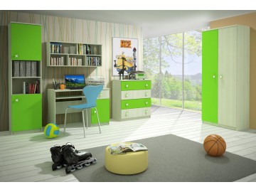 Merkur 02 komoda 4s jasan/zelená