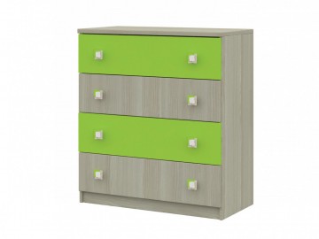 Merkur 02 komoda 4s jasan/zelená