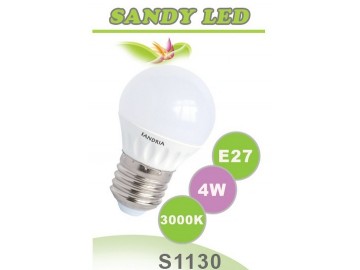 SANDRIA LED žárovka E27 S1130 SANDY LED E27 B45 4W SMD 3000K