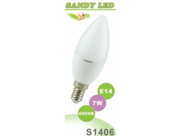SANDRIA LED žárovka E14 S1406 SANDY LED E14 C37 7W SMD 4000K