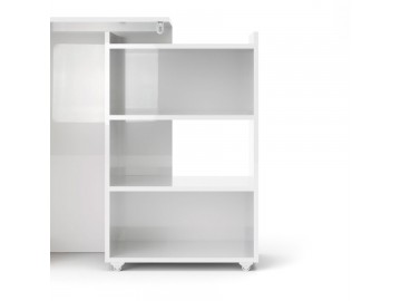 Čelo postele Simplicity 143 šíře 140 cm bílý lesk