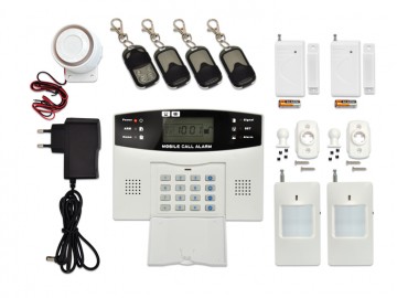Ecolite HF-GSM03 Bezdrátový GSM alarm s LCD displ., 4x dálk.ovl., 2x PIR, 2x Ecolite HF-GSM03 Bezdrátový GSM alarm s LCD displ., 4x dálk.ovl., 2x PIR, 2x