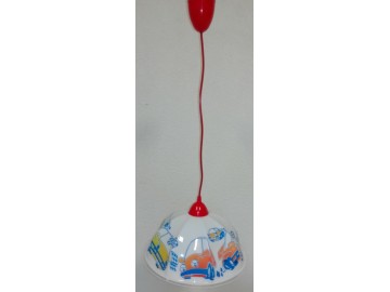 Ecolite Lustr DLUSTRIK-AUTO červený V07