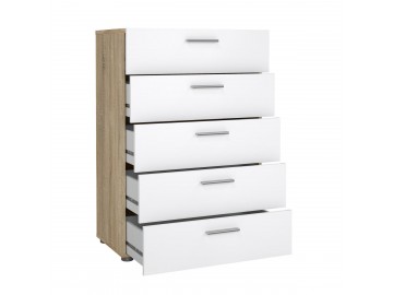Komoda Pedro 508 oak/bílý lesk