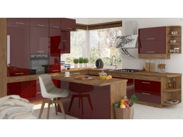 Panel na myčku Vega ZM 713x446 dub lancelot/bordo lesk
