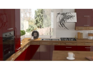 Panel na myčku Vega ZM 713x446 dub lancelot/bordo lesk