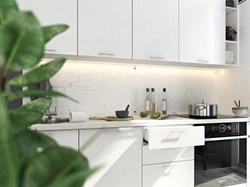 60PV2TS skříň na vest. troubu a mikrovlnku VALERIA wk/bílá lesk