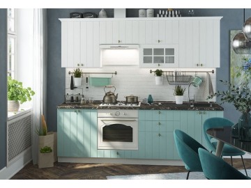 60PV2TS skříň na vest. troubu a mikrovlnku PROVENCE světle modrá