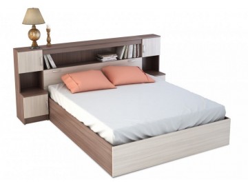 Postel BASIA 160x200 KP-552 se záhlavím sv./tm. jasan šimo Postel BASIA 160x200 KP-552 se záhlavím sv./tm. jasan šimo