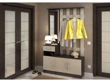 Rohový regál WK-104 k předsíni MÁŠENKA wenge