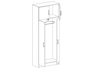 Skříň WK-102 k předsíni MÁŠENKA belfort/wenge