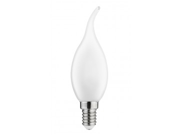 GTV LED žárovka LD-C35FL4M-30L Světelný zdroj LED FILAMENT opál, E14, 4W,