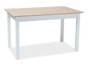Jídelní stůl rozkládací HORACY 140x75 bílá/dub Jídelní stůl rozkládací HORACY 140x75 bílá/dub