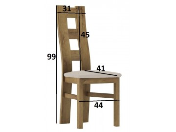 *Čalouněná židle TADEÁŠ dub stirling/Victoria 36