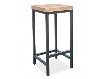 Barová židle METRO H-1 dřevo/kov