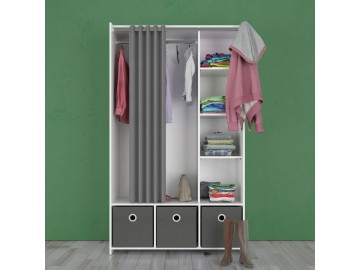 Skříň Harmony 120 bílá/grey