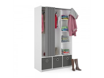 Skříň Harmony 120 bílá/grey