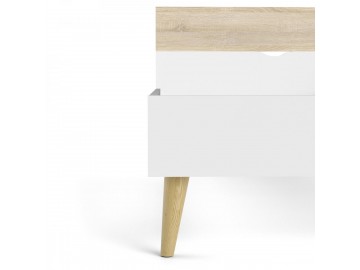 Postel Retro 801 90x200 bílá/dub