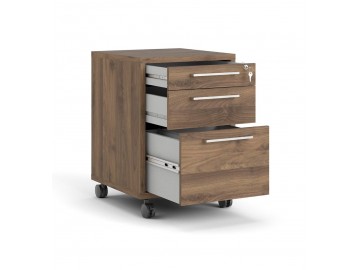Kontejner na kolečkách Office 418 ořech
